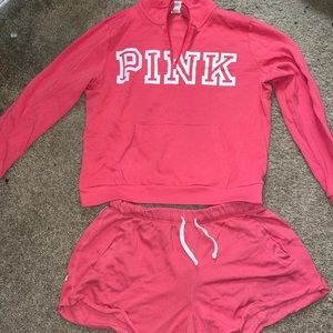 Pink Short sweatsuit